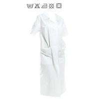Dámský plášť bílý s krátkým rukávem Athéna domestik