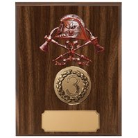 Plaketa s hasičským motivem v provedení bronz včetně laserového gravírování štítku Plaketa s hasičským motivem v provedení bronz včetně laserového gravírování štítku