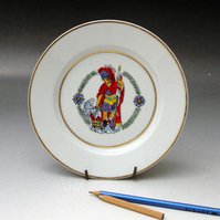Dekorativní talíř s motivem hasičského patrona