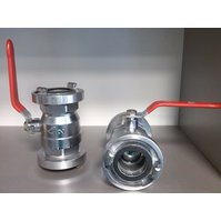 Kulový ventil C52 přenosný, přímý, s koncovkami