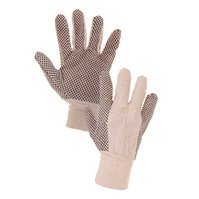 Textilní rukavice GABO s PVC terčíky, vel. 10