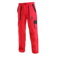 Dámské montérkové kalhoty do pasu LUXY ELENA, červené