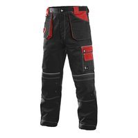 Montérkové kalhoty do pasu ORION TEODOR - černo-červené