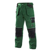 Montérkové kalhoty do pasu ORION TEODOR - zeleno-černé