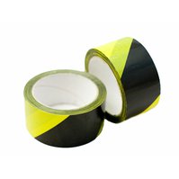 Páska výstražná žluto-černá levá 50mm x 66m