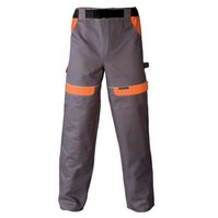 Pracovní kalhoty do pasu COOL TREND šedo-oranžové