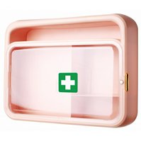 Nástěnná lékárnička prosklená NL3 + Výbava do lékárničky STANDARD
